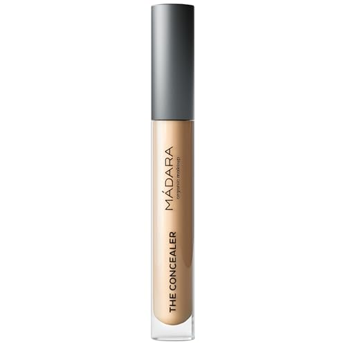 MADARA Under Eye Colour Concealer ? Luminous Perfecting Concealer for Dark Circles & blemishes 35 HONEY ? 4ml, Dewy finish, Great for contouring, With hyaluronic acid, Vegan, COSMOS Natural Certified