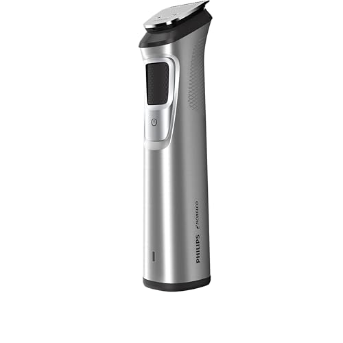 PHILIPS Multi Groomer 8000 Series, 21 Piece Grooming Kit, Beard Trimmer for Men, All-in-One Precision Trimmer for Face, Head, and Body