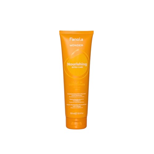 Fanola Wonder Hydrating Leave In Conditioner for Frizzy Hair - Nourishing & Restructuring Hair Conditioner for Dry & Damaged Strands - Helps Enhance Softness, Shine & Brightness (300 ml)