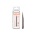 Welld Point Tweezer, Professional Precision Point Tip, Removal of Fine, Hard-to-Grab Individual Hairs, Remves Ingrown Hairs, Plucks Eyebrows & Mustaches, Stainless Steel, For Men and Women, 1 Count