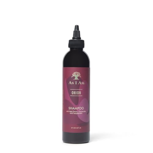 As I Am Onion Shampoo - 8 oz - with Red Onion, Ceramides & Isoquercetin - Helps Support Healthy Hair Growth