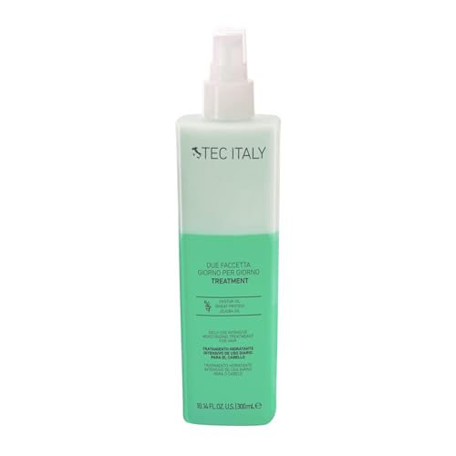 Tec Italy Due Faccetta Giorno per Giorno Two-Phase Leave-In Treatment 300 ml, for Damaged Hair, Restores Moisture, Softens & Improves Manageability, 10.14fl oz (300 ml) | Moisturizing, Damaged Hair, Softens