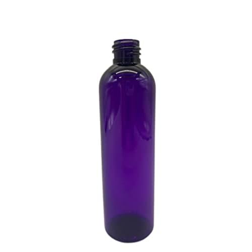 Natural Farms 12 Pack ? 8 oz -Purple Cosmo Plastic Bottles ? Black Fine Mist Atomizer - for Essential Oils, Perfumes, Cleaning Products