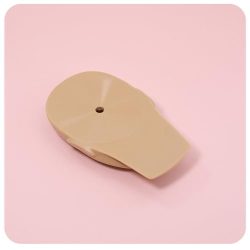 Lash Mannequin Head, Eyelash Extension Mannequin Head with Replaceable Eyelids, Premium Silicone Material, Skin Color