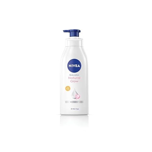 Nivea Natural Glow Cell Repair Body Lotion | With SPF 15 and 50X Vitamin C | 13.52 Fl Oz | Pack of 1