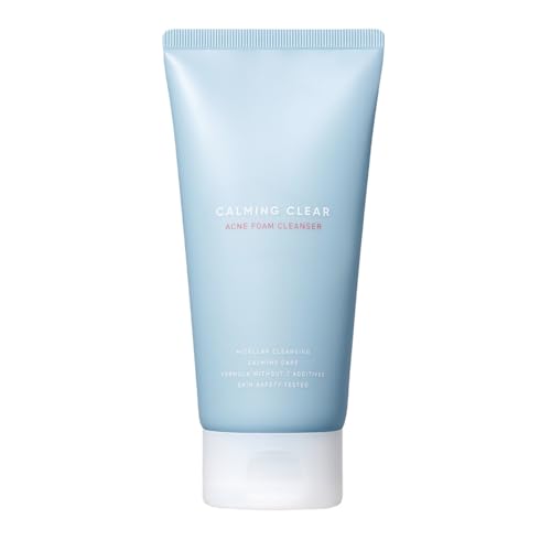 Leaders Calming Clear Acne Foam Cleanser ? Gentle Deep Cleanser for Acne-Prone Skin, Acne Skin Care, Calms Redness & Irritation, Controls Excess Sebum & Exfoliate Dead Skin Cells 150ml (5.07 oz)