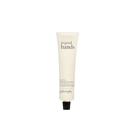 philosophy in good hands multi-restorative hand cream - with vitamin C & niacinamide - plumps & smoothes crepey skin - reduces the appearance of dark spots - transfer-proof & non-greasy formula