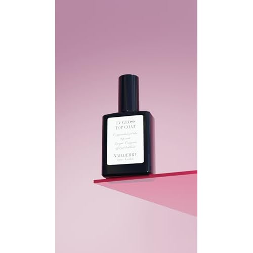 Nailberry UV Gloss Top Coat | Gel-Like Finish Nail Top Coat | Fast Drying Without UV or LED Lamps | Chip-Resistant, Oxygenated Gloss Top Coat | Vegan | Certified Halal & Cruelty Free | 25-Free | 15 ml