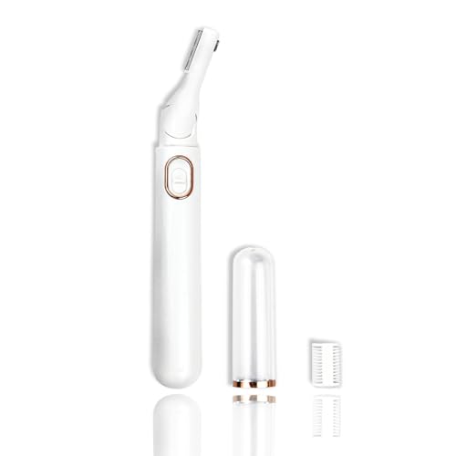CHANGAR Electric Eyebrow Trimmer Women Precision Face Razors Portable Electric Hair Remover for Face Neck Fuzz Lips Leg Bikini (Battery Operated)