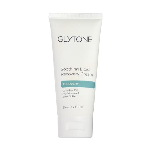 Glytone Soothing Lipid Recovery Cream | Face Moisturizer Hydrates, Calms & Restores Skin Barrier with Camelina Oil, Pro-Vitamin A & Shea Butter | Soothing Cream for Dry and Sensitive Skin - 2 fl oz