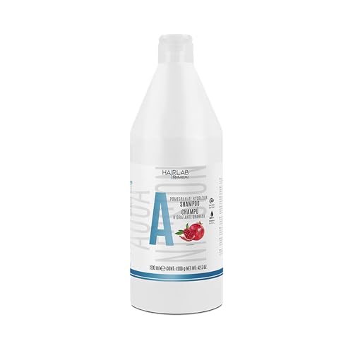 Salerm - Hydrating Shampoo - Hair Lab Pomegranate - 1200 ml - Gentle Cleanser - Suitable for Daily Use - With Vitamins A, B, and C - Paraben-Free - Vegan - Strawberry Scent
