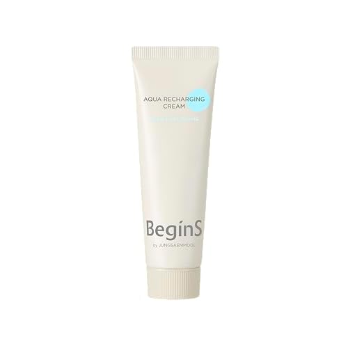 Aqua Recharging Cream 1.69 Fl Oz, Lightweight Gel Moisturizer with Hyaluronic Acid, Deep Hydration up to 100 Hours, Vegan Formula for Fresh and Comfortable Skin, Korean Skincare