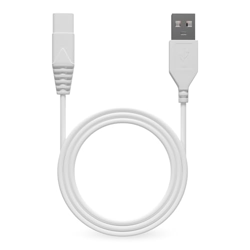 Freebird Replacement USB Charging Cable for Women's FlexSeries Shaver - White, Durable, Universal Compatibility