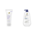 Dove 72h Full Body Deodorant Cream Coconut Vanilla 2.5 oz & Deep Moisture Body Wash Dry Skin Pump 30.6 oz