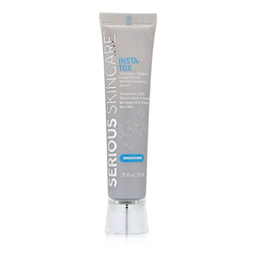INSTA-TOX Facial Firming Wrinkle Smoothing Serum & Reverse Lift Firming Eye Cream Set - Tightener for Lines, Deep Wrinkles and Pores - Temporary Lift for Face and Eyes - Serious Skincare