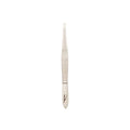 NGHIA Straight Tip Tweezer - N-408 | Gold Plated Stainless Steel | Ergonomic Eyebrow Tweezer for Precision Grooming | Hair Removal | Professional Quality for Salon and Home Use