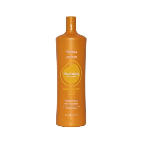 Fanola Wonder Nourishing Conditioner for Damaged Hair - Hydrating Treatment for Dry, Frizzy, and Chemically Treated Hair - Softens, Detangles, and Enhances Shine (33.8 Fl oz)