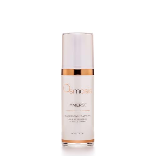 OSMOSIS IMMERSE Restorative Hydrating Facial Oil with Emu and Raspberry Seed Oil, and Calendula Flower, 1 fl oz