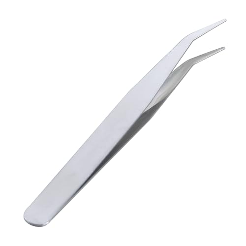 Tweezers for Crafts 3.94¡È - Ingrown Hair Tweezers Stainless Steel - Tweezers Precision for Plucking Eyebrow, Curved - Fine Pointed Tweezers for Splinter