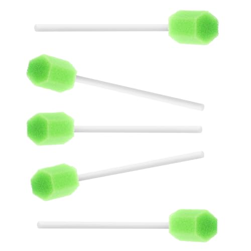 (250 PCS) JIESI Sterile Sponge Mouth Swabs(Green£©