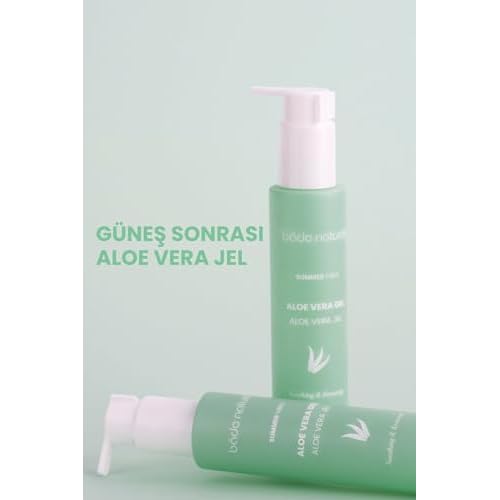 Bade Natural Aloe Vera After Sun Gel ? Hydrating & Cooling Gel for Face and Body with Lavender and Mint Water ? Soothes, Moisturizes, and Refreshes ? 3.38 fl oz