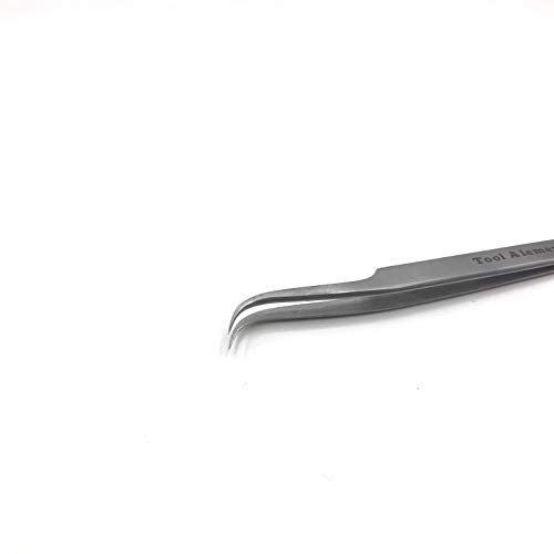 Canadian Stainless Steel 12cm Semi Curve Eyelash Tweezers M-PK14-8004