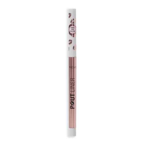 Revolution Beauty London, Pout Bomb Plumping Lip Liner, Long-Lasting Lip Shaper with Hyaluronic Acid & Vitamin E, Vegan & Cruelty-Free, Clear