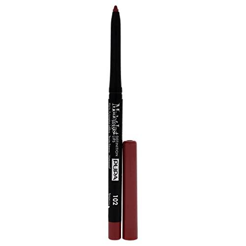 PUPA Milano Made To Last Definition Lips Pencil - For Precise Lip Contouring - Absolute Color Release - Very Smooth Application - Soft, And Clings Perfectly To Lips - 102 Soft Rose - 0.012 OZ