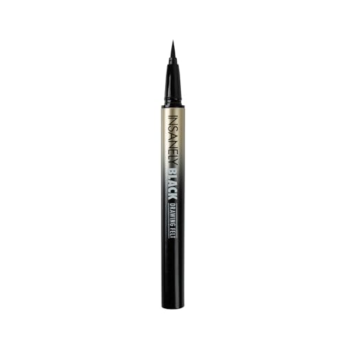 Absolute New York MELL01 Insanely Black Drawing Felt Liquid Eyeliner, Waterproof and Smudegeproof, Long Lasting, Contact Lens Friendly Liquid Eyeliner