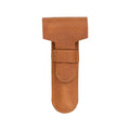 MERKUR Brown Leather Razor Case ? Vegetable-Tanned Cowhide, Precision Fit for Safety Razors up to 110 mm, Protective Travel Cover, Made in Germany