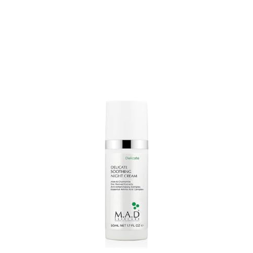 M.A.D Skincare Delicate Soothing Night Cream - For Sensitive Skin 1.7 oz.