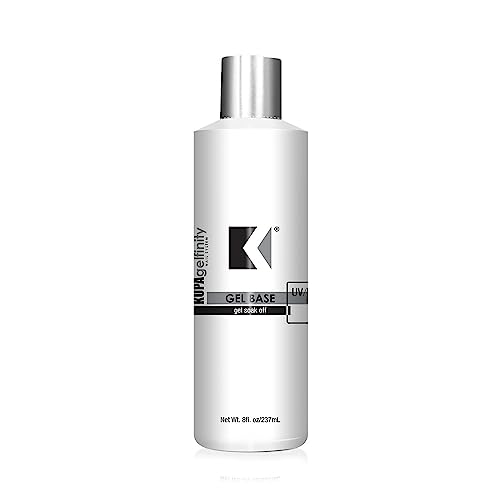 KUPA GelFinity Gel Base Coat, Superior Adhesive Bond for Long-Lasting Nail Polish, Professional UV/LED Soak-Off Foundation 8.0 Fl Oz