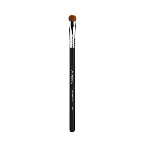 Sigma Beauty Professional E55 Eye Shading Brush ? Eye Makeup Brush for Even Base Application - Soft, Dense Eyeshadow Makeup Brush for Primer, Cream Eyeshadow or Powder Eyeshadow (1 Brush)