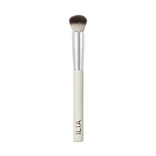 ILIA - Complexion Brush | Liquid + Cream Complexion Product Brush Made with FSC Certified Wood, Aluminum, + Soft, Vegan Bristles | Expertly Crafted | Non-Toxic, Vegan, Cruelty-Free, Recyclable