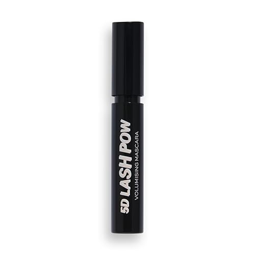 Revolution, 5D Lash Pow Mascara, Lengthening & Volumizing Effect, Thickening Black Formula, Vegan & Cruelty-Free, 0.41 fl oz