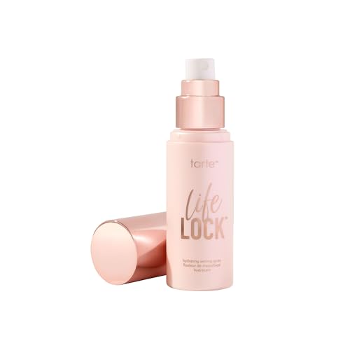 tarte Life Lock Hydrating Setting Spray ? 10-in-1 Weightless Mist with Hyaluronic Acid to Hydrate & Lock Long-Lasting Makeup, Waterproof, Sweatproof & Transfer-Resistant, Vegan & Cruelty Free