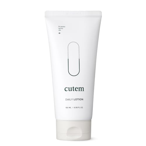 Cutem Daily Lotion (6.08fl oz) - Hydrating, Calming Moisturizer, Barrier Strengthening. Korean Skin Care for Sensitive Skin. Ceramides, Peptides.
