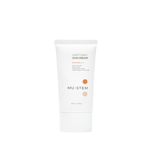 MU: STEM Sunscreen SPF 50 / PA ++++ Quick-Absorbing with Impressive Moisturizer Dermatologist-tested. Defense against UVA & UVB, 1.76 Oz