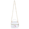 Fast Forward Sanrio Hello Kitty Cosmetic Bag for Women | Mini Hello Kitty PU Leather Crossbody Travel Toiletry Bag for Women | Make Up Travel Bag Makeup Bag