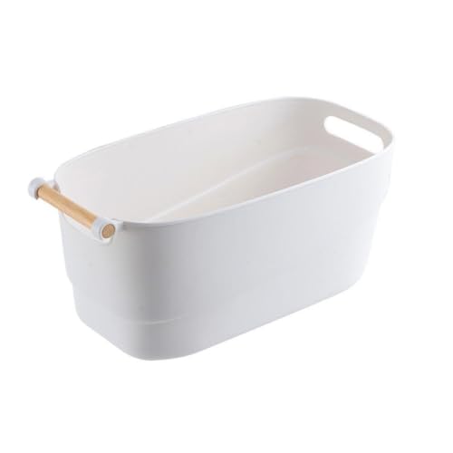 FRCOLOR Japanese Style Hand Soaking Bowl for Manicure Full Hand Soak Nail Soaking Container with Comfortable Rest 13X7 Inches for Home and Salon Use