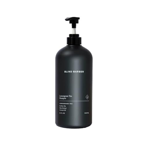 Blind Barber Lemongrass Tea Hair Shampoo for Men - Daily Clarifying Shampoo - Helps Remove Product Build-Up & Debris - Made with Hops Extract & Juniper Berry - Sulfate & Paraben-Free (32 Fl oz)