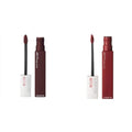 MAYBELLINE Super Stay Matte Ink Liquid Lipstick Cherry Brown & Deep Red, Long Lasting 16H Wear