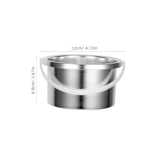 Wax Melting Inner Pot Replacement Aluminum Container for Wax Warmers 4.72 Inch Hair Removal Waxing Bowl Compatible with Melting Machines