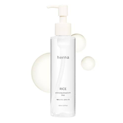 Rice Pore Care PHA Blackhead Remover Cleansing Oil - Makeup & Blackhead Remover, Pore Care with PHA & 10 Seed Oils, Lightweight Pore Cleanser, for Normal & Oily Skin 5.07fl.oz(150ml)