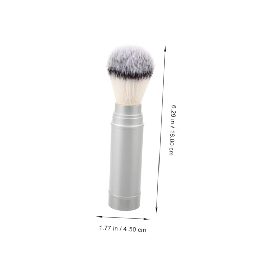Mens Shaving Brush Portable Travel Beard Brush Lightweight Nylon Fiber Shave for Facial Hair Styling and Cleansing 6.29X1.77X1.77In