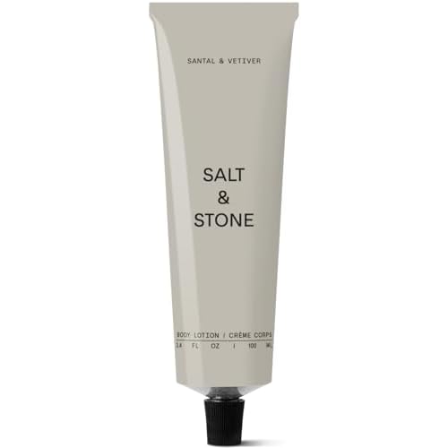 Salt & Stone Body Lotion for Women & Men | Santal & Vetiver | Hydrates, Nourishes & Softens Skin | Restores Dry Skin | Fast-Absorbing | Cruelty-Free & Vegan | 3.4 fl oz