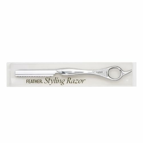 Feather - 7.25-inch Styling Razor Handle ? The Professional tool for Hair Cutting, Thinning, Layering, Texturizing and Feathering - The # 1 Stylist and Barber Razor Tool