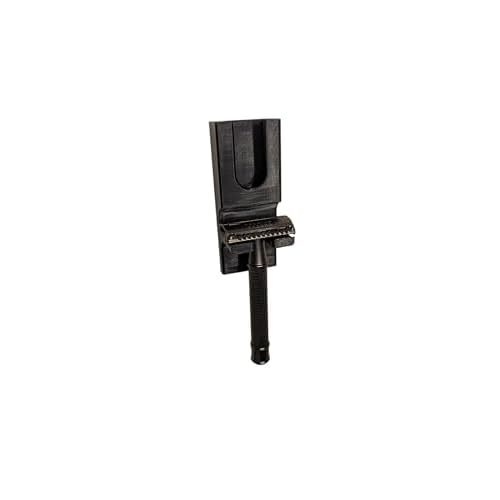Wall Mounted Safety Razor Holder & Stand Alternative with Razor Blade Storage ? Razor Hanger for Bathroom or Shower ? Rustproof, Adhesive Mount