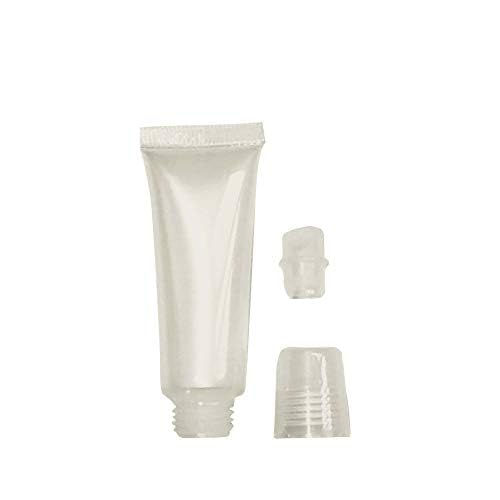 esowemsn 48pcs 8ml Refillable Clear Empty Lip Gloss Balm Containers Soft Tubes Balm Lip Gloss Bottle Cosmetic Containers Makeup Accessories (48)