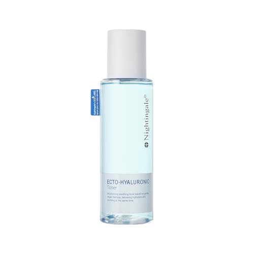 Nightingale Ecto-Hyaluronic Toner with 8 Layer Hyaluronic Acid, Ectoin, Hydrating for Dry Skin, Korean Toner, Alcohol Free, Fragrance Free, Hypoallergenic, Cruelty Free, Vegan, Korean Skin Care